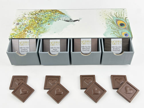 Peacock Milk Chocolate Box
