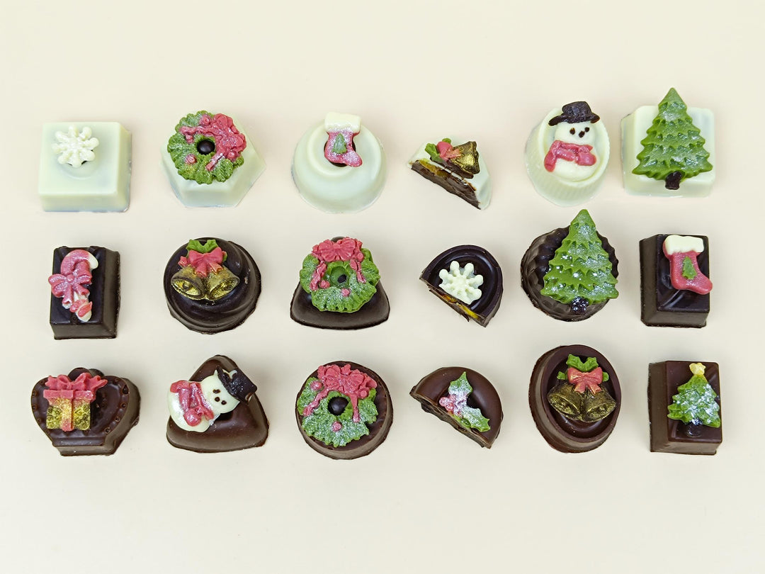 Mixed Milk & Dark Nuts & Fruit Christmas Gift Box