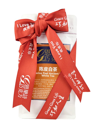 Tangerine Tea with Ribbon